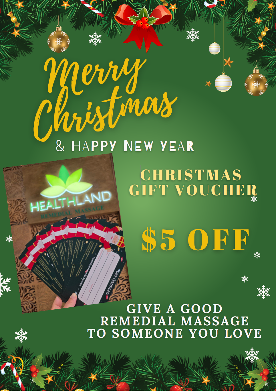 Merry Christmas - 10% off for all vouchers